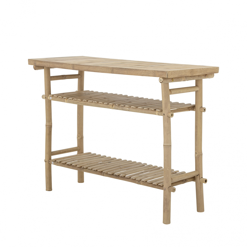 Oldalasztal 'Sole' - Természetes/Bambusz