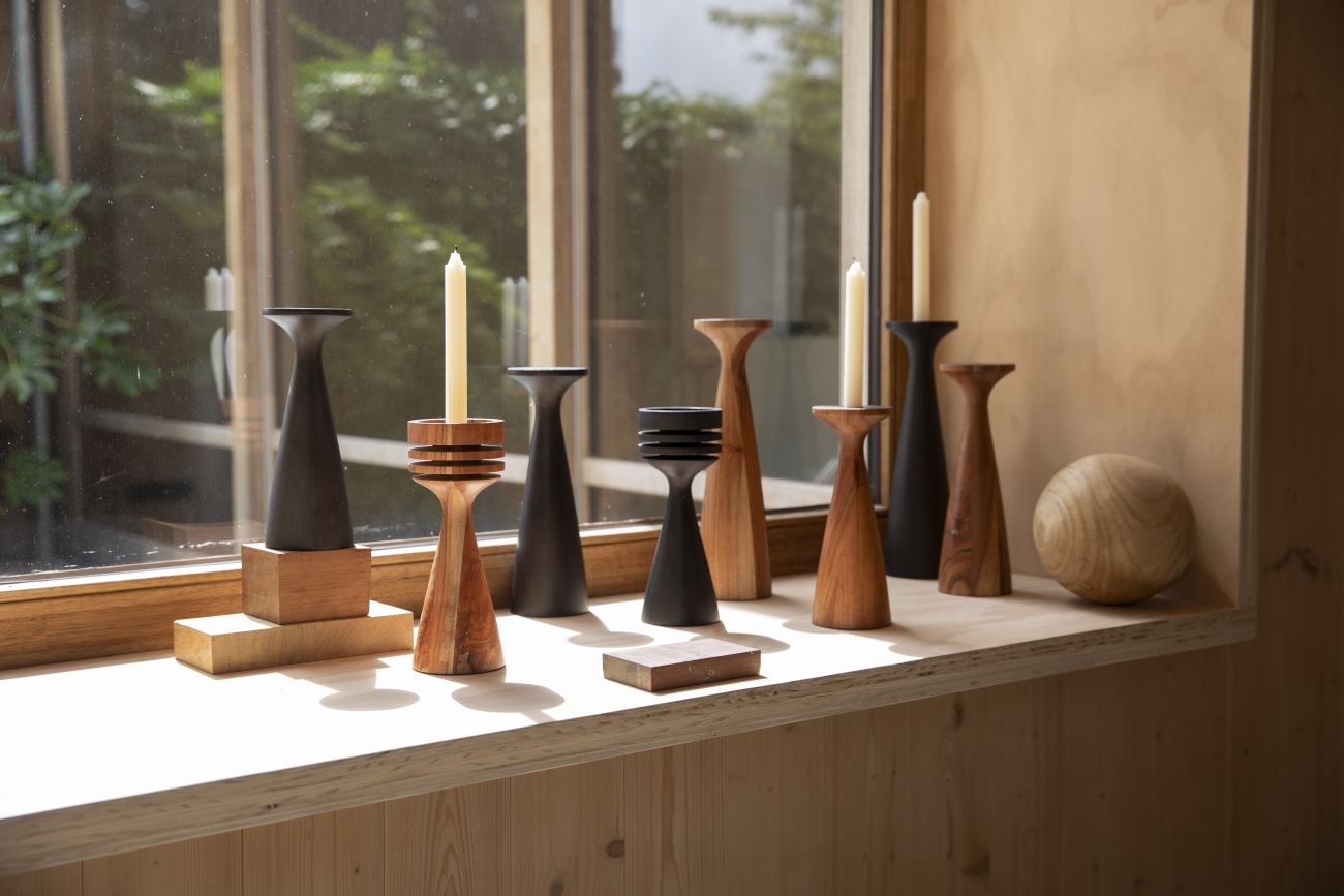 Gyertya tartó 'Flames' - Barna L