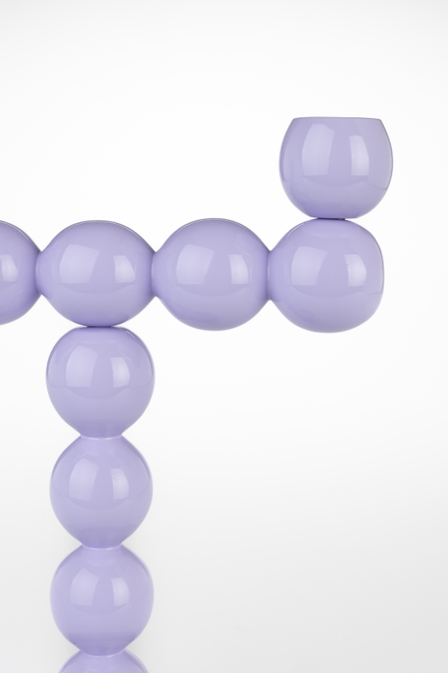 Gyertya tartó 'Bubbles' - Lila 2