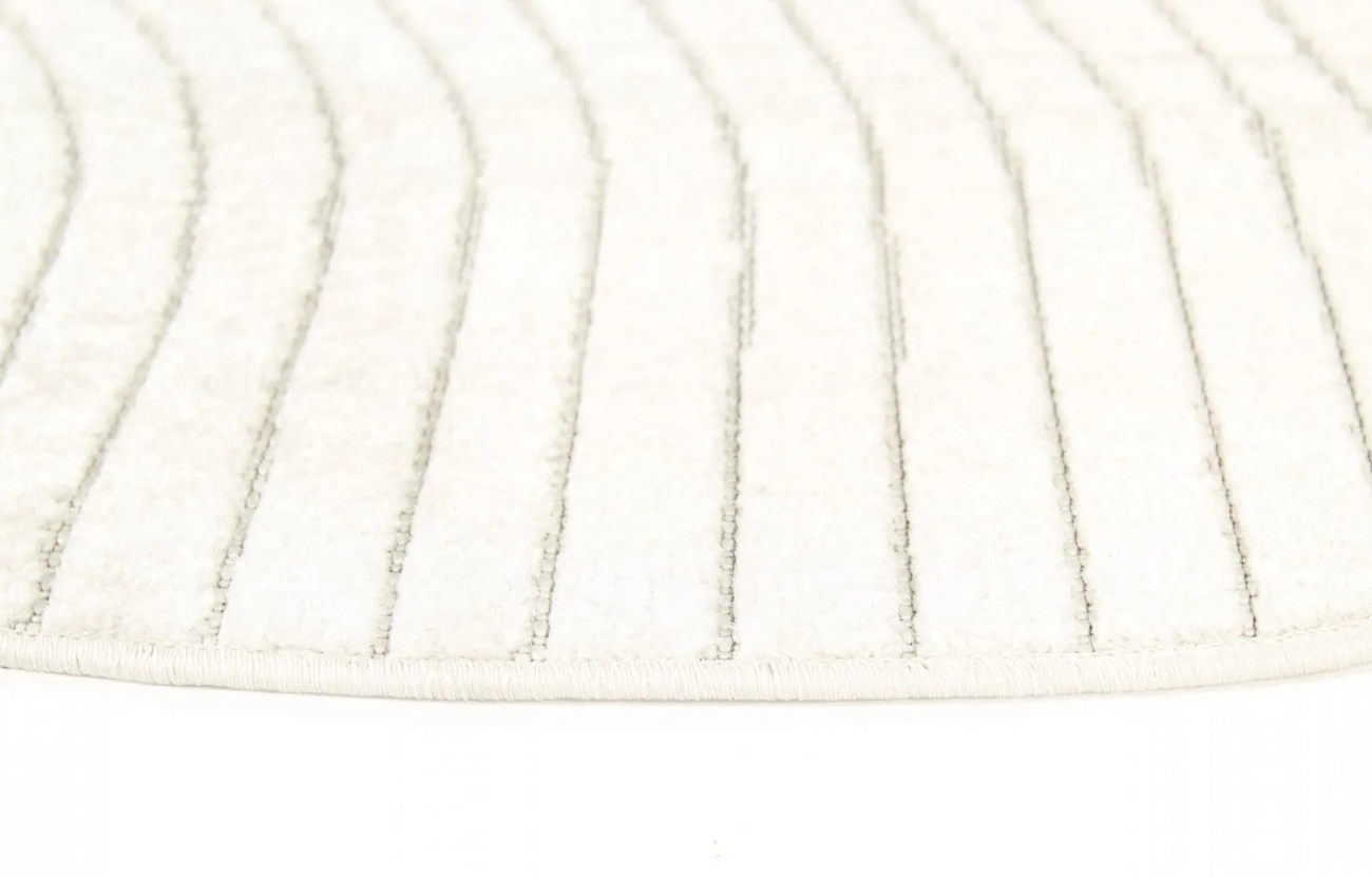 Kerek Szőnyeg 'Devon' 160cm - Krém