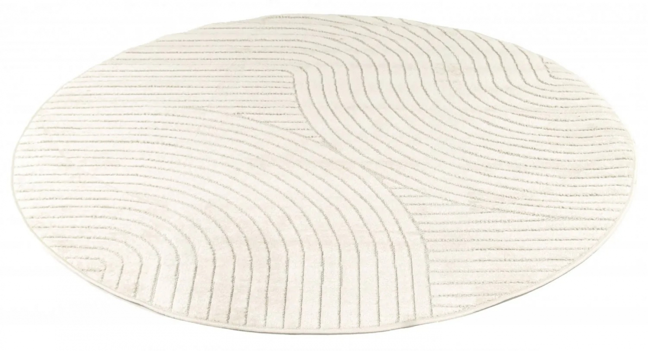 Kerek Szőnyeg 'Devon' 280cm - Krém