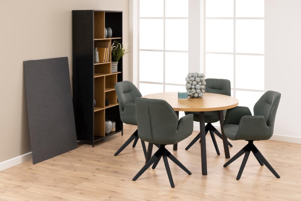 Szék 'Bjuv' - Sötétszürke/Fekete