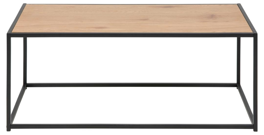 Kávézóasztal 'Hydra' 100cm - Természetes/Fekete