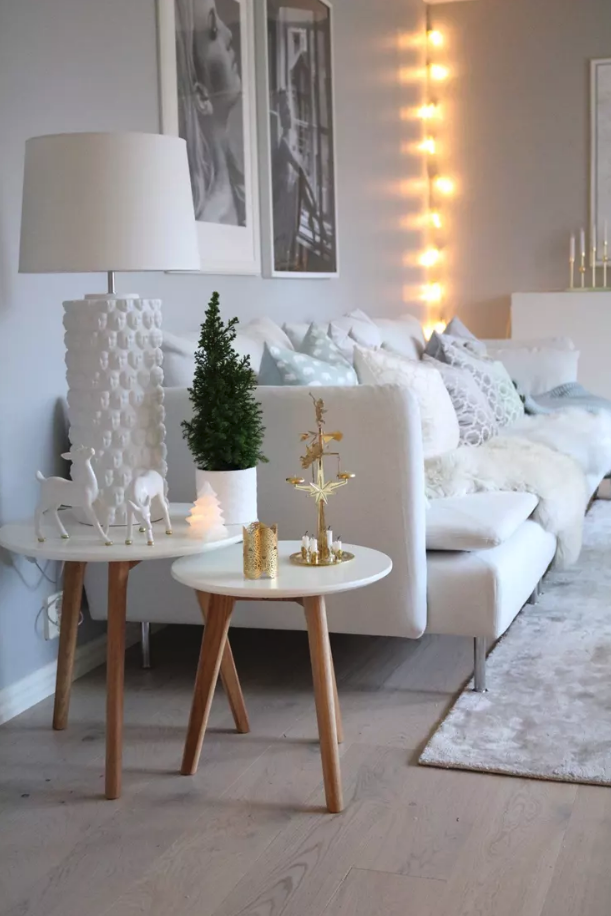 Kávézóasztal 'Lycke' 2 darab - Fehér