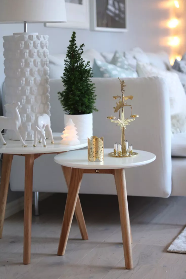 Kávézóasztal 'Lycke' 2 darab - Fehér