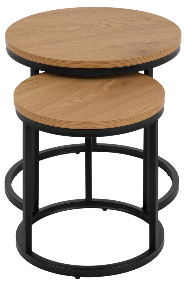 Kávézóasztal 'Spiro' - Natúr/Fekete