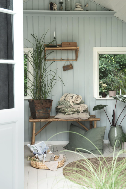 Kerti asztal 'Bambu' - Természetes