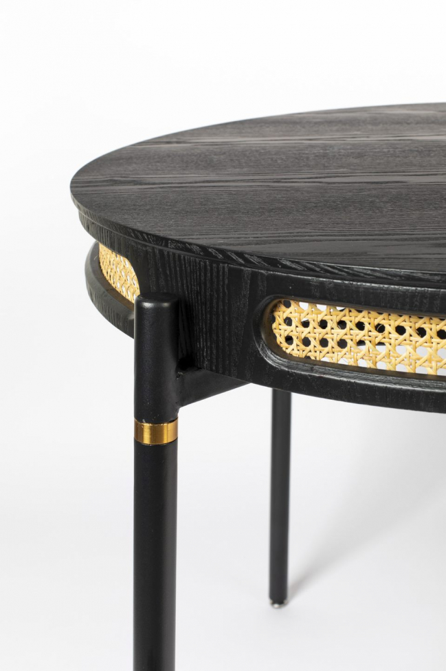 Étkezőasztal 'Don't Stop the Webbing' 180x90cm - Fekete