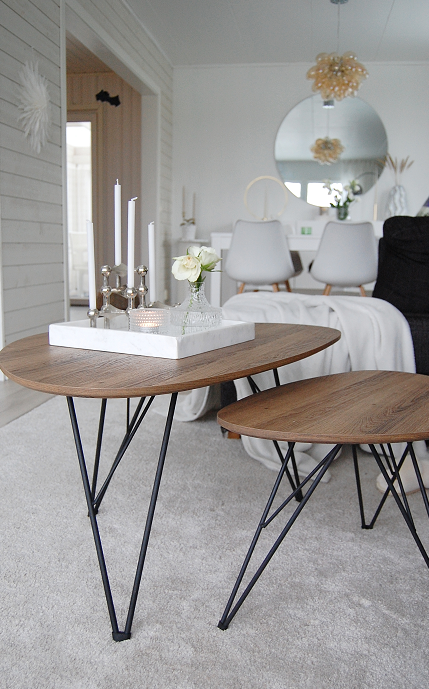 Kávézóasztal 'Twin' 2 részes - Természetes