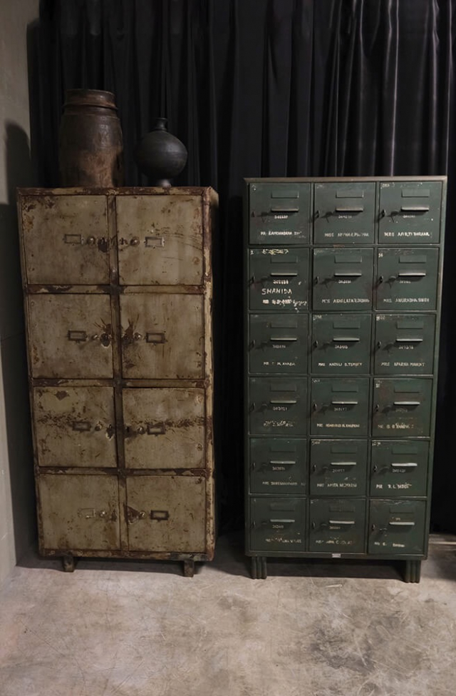 Széf 'Régi szekrény' - Zöld