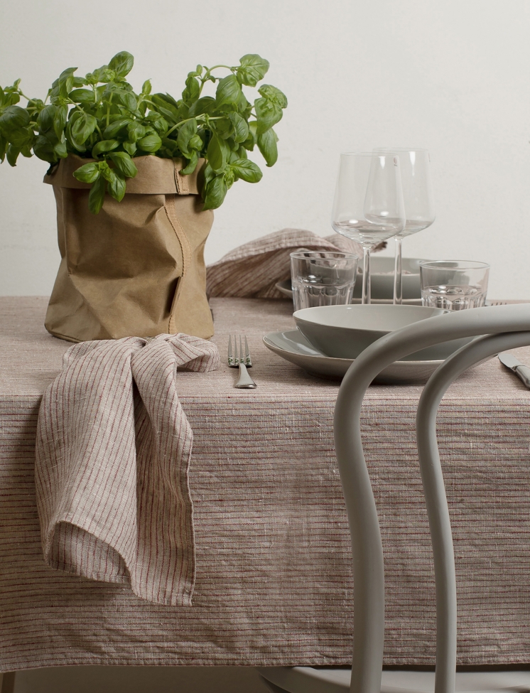 Szalvéta 'Linus' 45x45 - Piros/Fekete