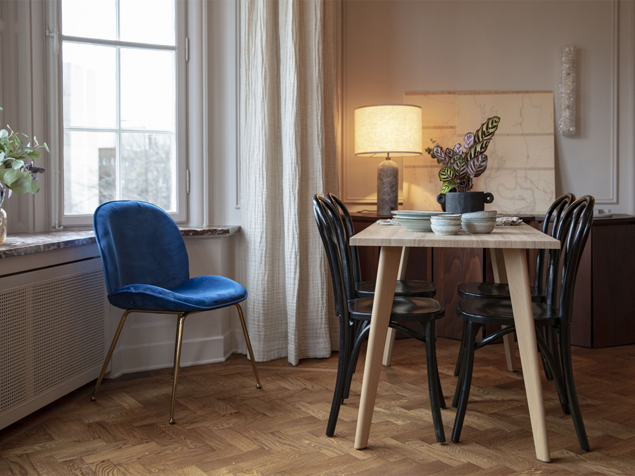 Nordic étkezőasztal 120x70cm - Tölgy