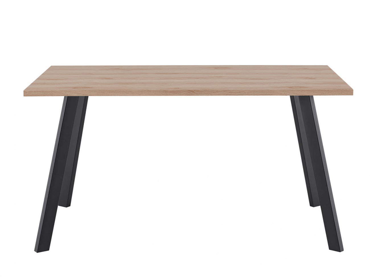 Klasszikus étkezőasztal 140x80cm - Fekete/Tölgy