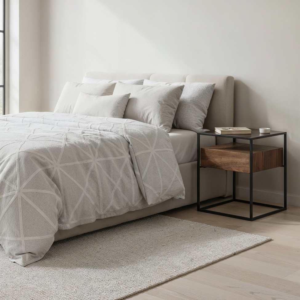 &Aacute;gyasztal 'Detroit' - Di&oacute;/Fekete