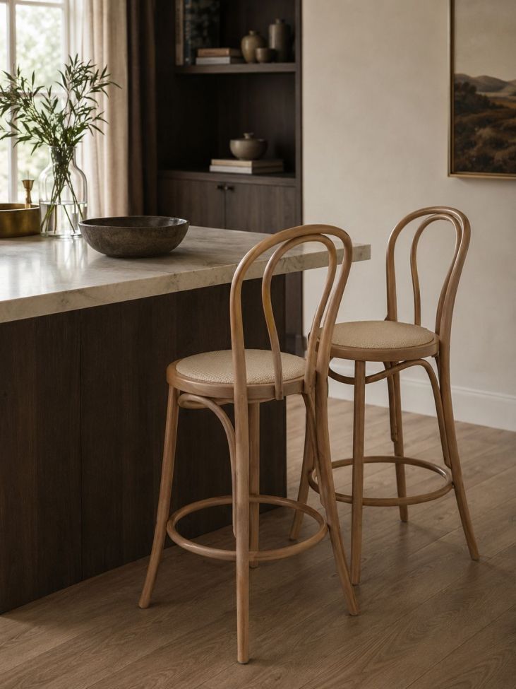 Bárszék 'Bistro' - Natúr/Rattan