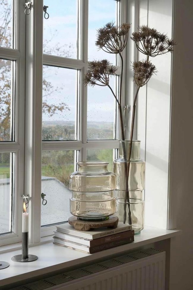 Üveg váz 'Noel' - Bézs