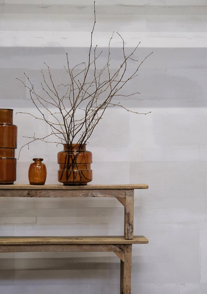 Üveg váz 'Noel' - Sötét borostyán