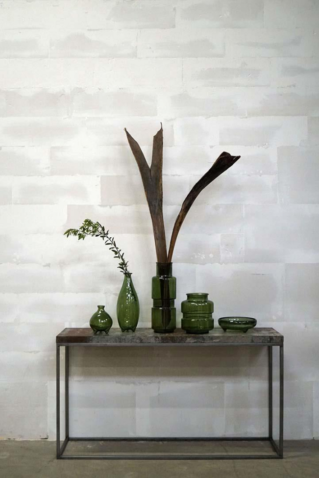 Üveg váz 'Clooney' - Olívazöld