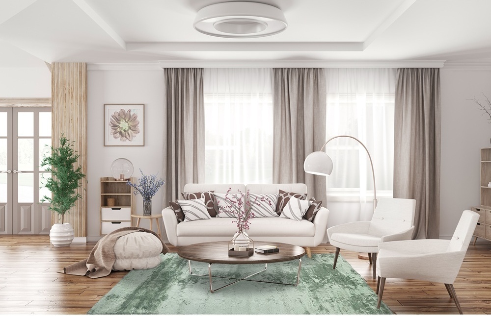 Hosszúszálú szőnyeg 'Aranga Super Soft Fur' - Zöld