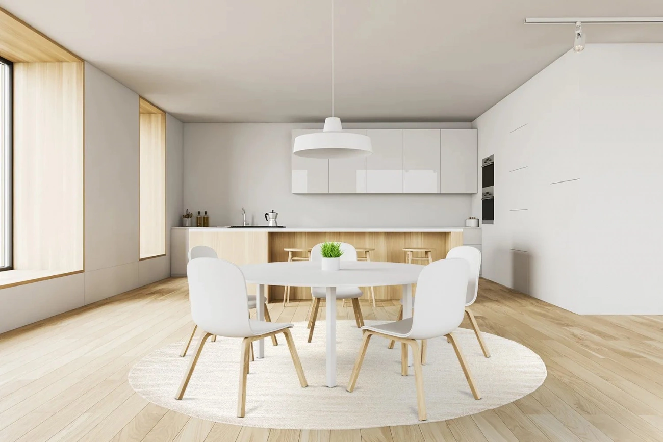 Kerek szőnyeg 'Hamilton' - Natúr