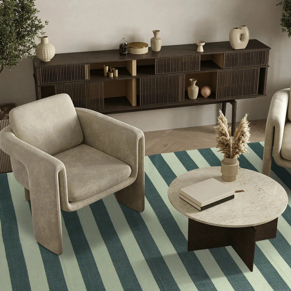 Pamutszőnyeg 'Nilo' - Zöld