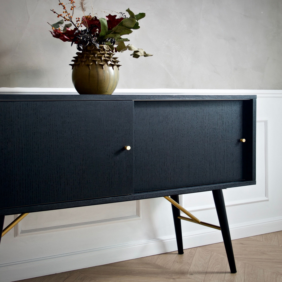 Oldalsó asztal 'Dawn' - Fekete