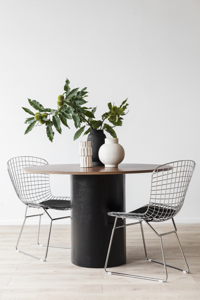 Étkezőasztal 'Rounded' Kerek 120cm - Dió