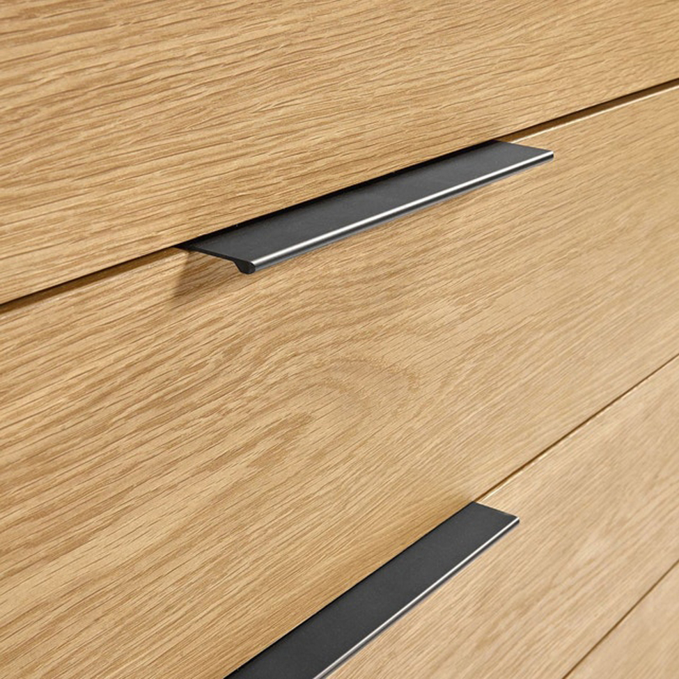 Komód 'Koln' - Tölgy/Fekete