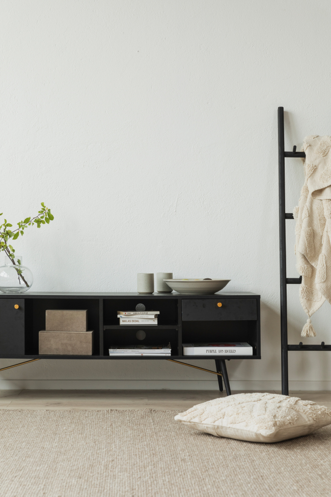 Lux TV állvány - Fekete/Brass