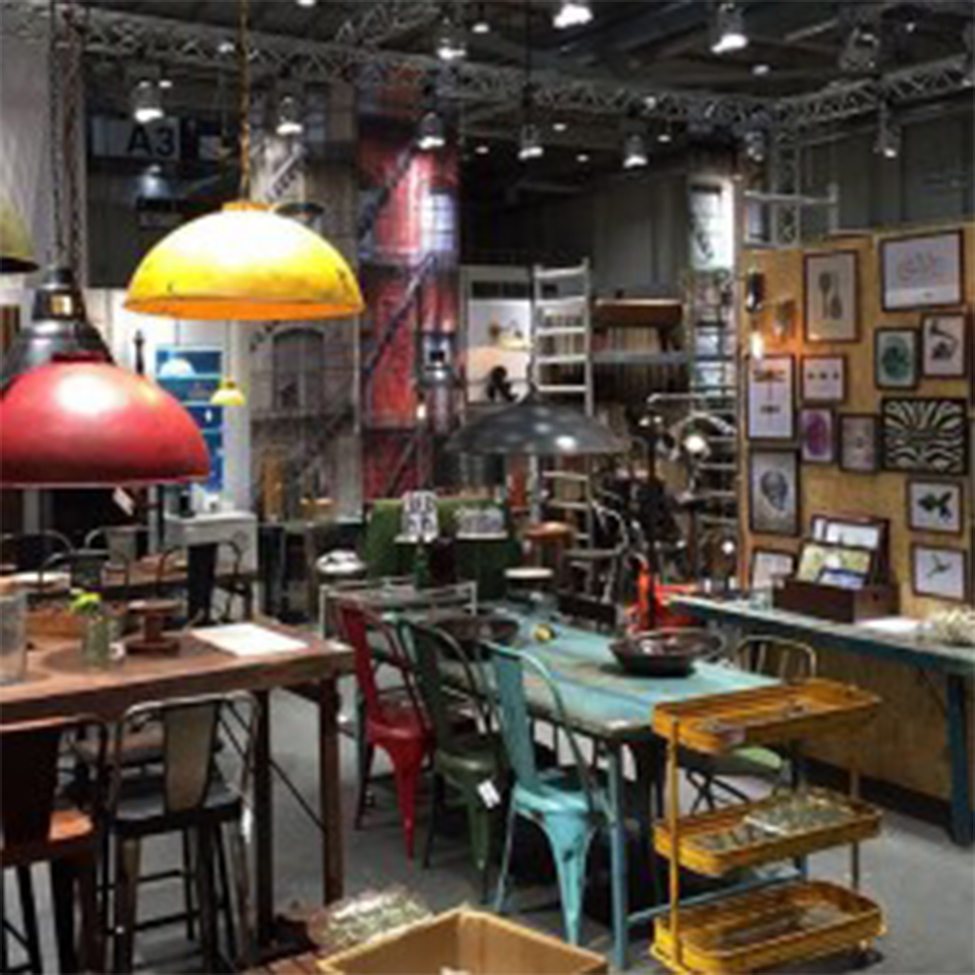 Thormann ipari lámpa - Sárga/Patina