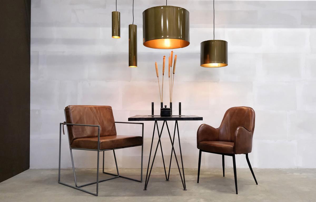 Jonah 'L' függőlámpa - Antik sárgaréz