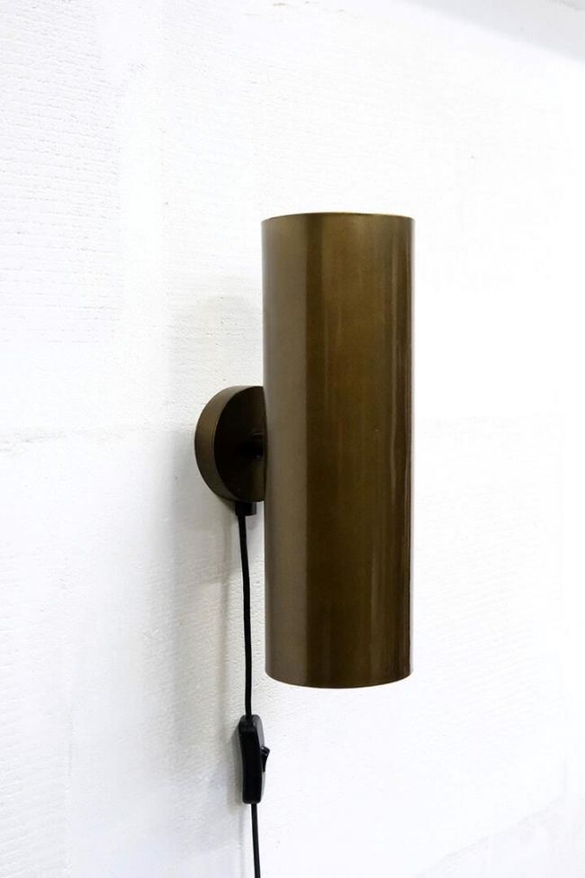 Jonah fali lámpa - Antik sárgaréz