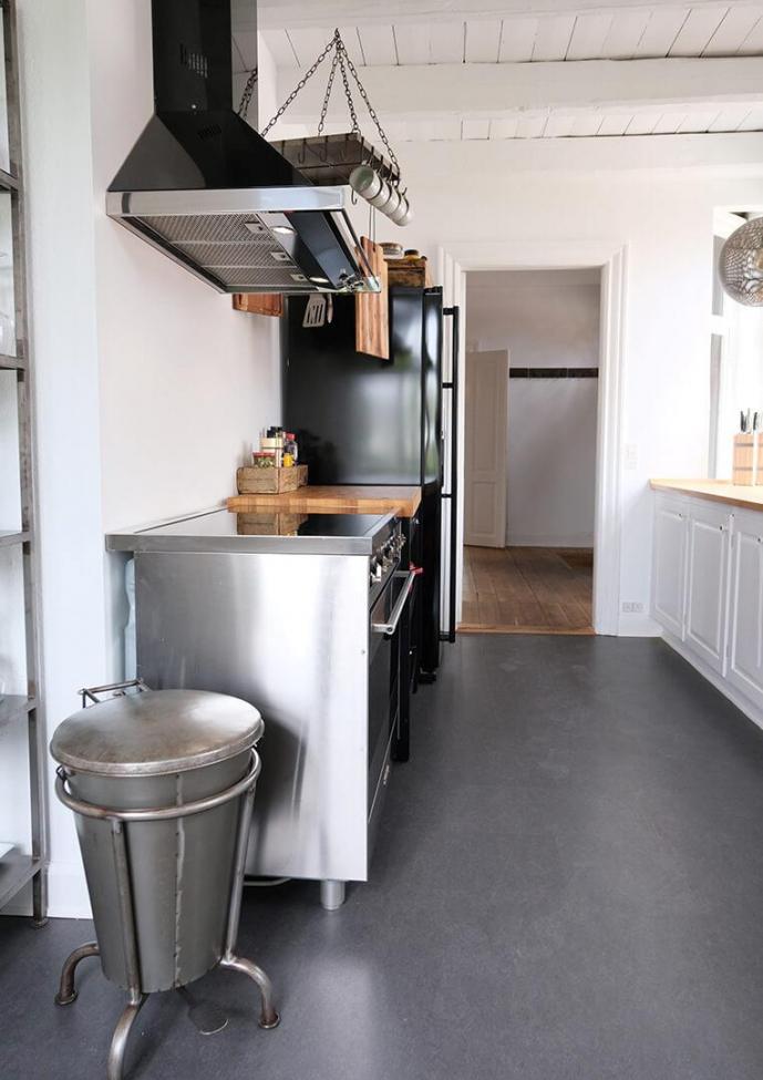 Pedálos vödör 'Klapp' - Vas