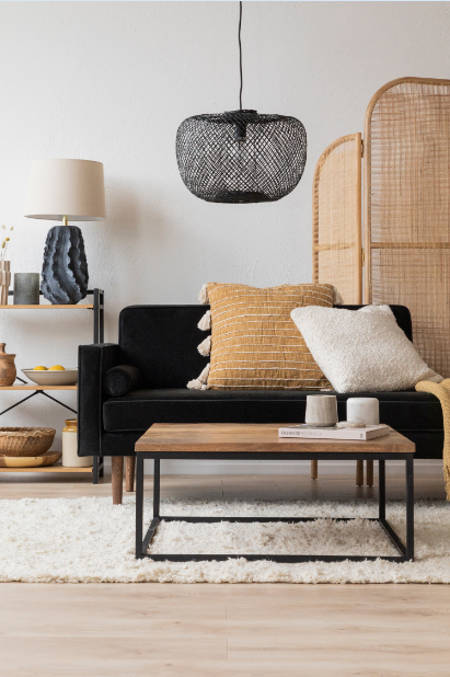 Kávézóasztal Vintage - Fa/Fém