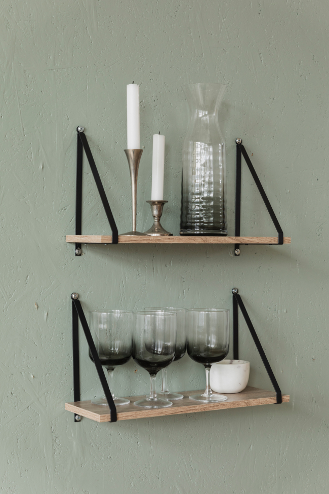 2 darab Triangle fali polc - Natúr