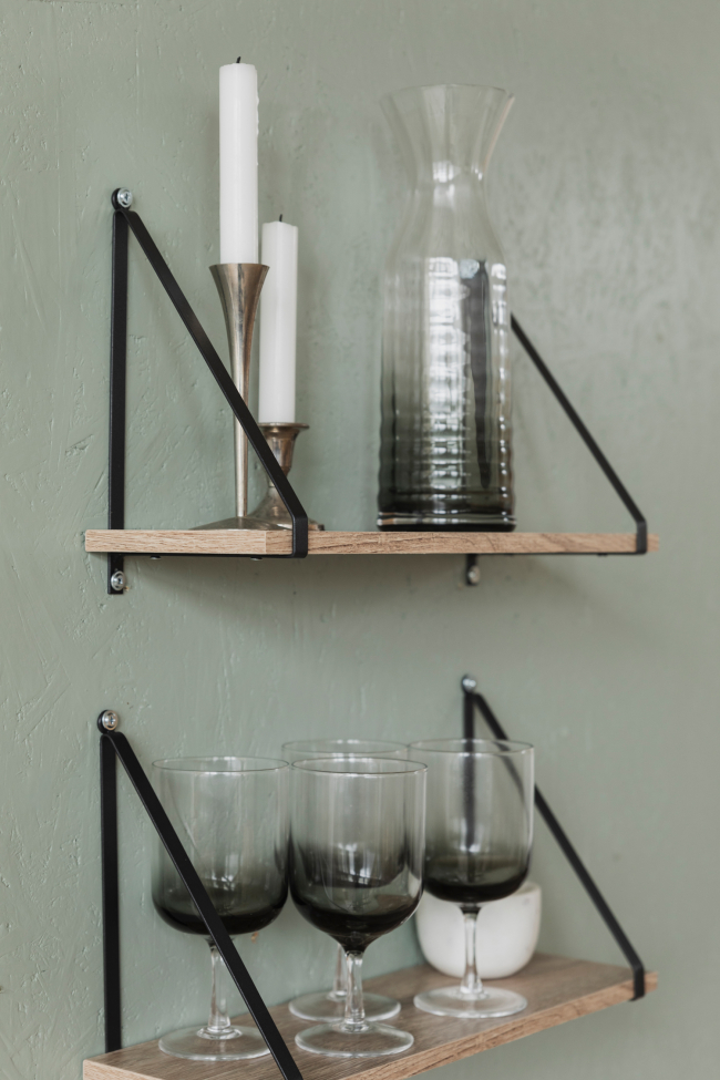 2 darab Triangle fali polc - Natúr