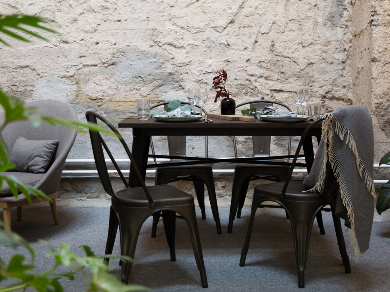 Montmartre szék - Vintage réz