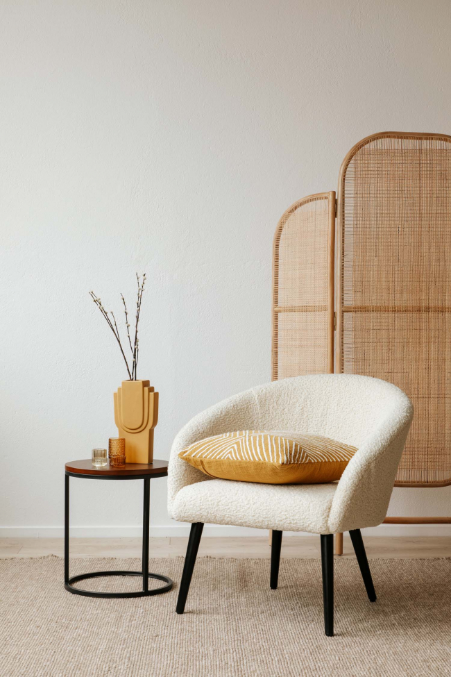 Fotel 'Puffy' - Fehér/Teddy