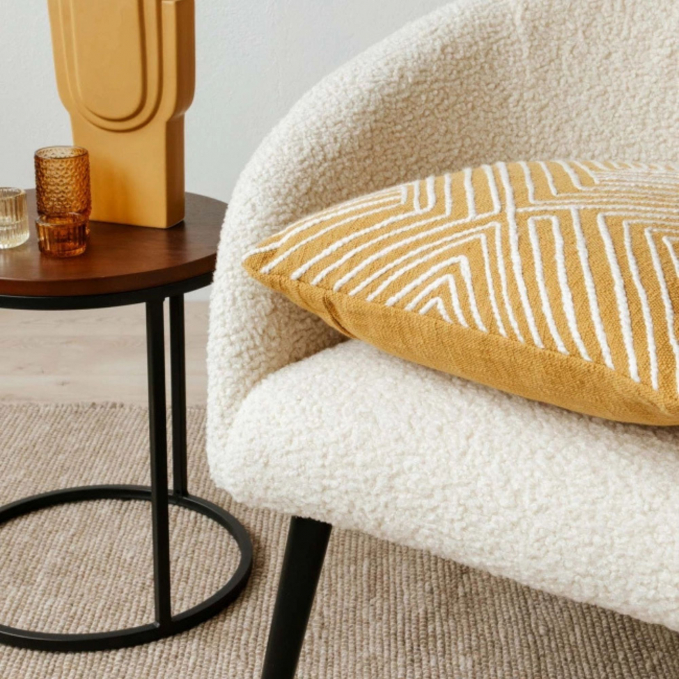 Fotel 'Puffy' - Feh&eacute;r/Teddy