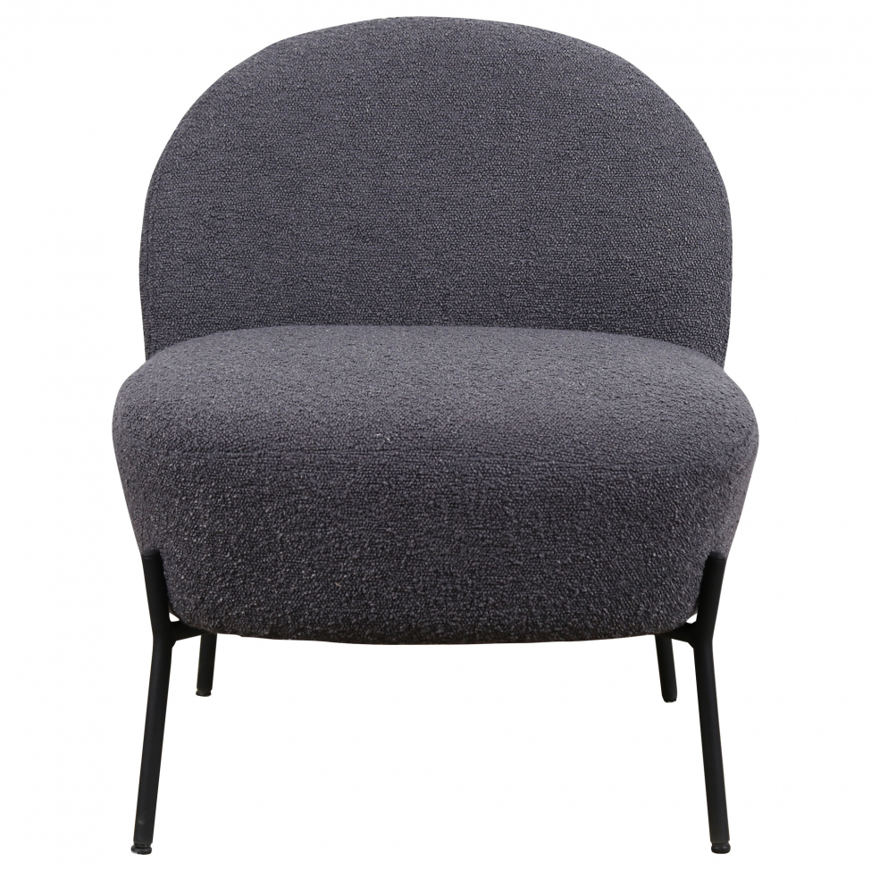 Fotel 'Gori' - Sötétszürke/Bouclé