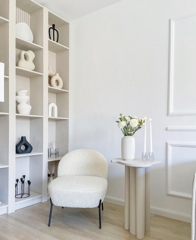 Fotel 'Gori' - Fehér/Teddy