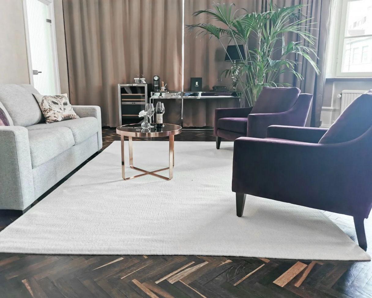 Gyapjú szőnyeg 'Hamilton' 133x190cm - Fehér