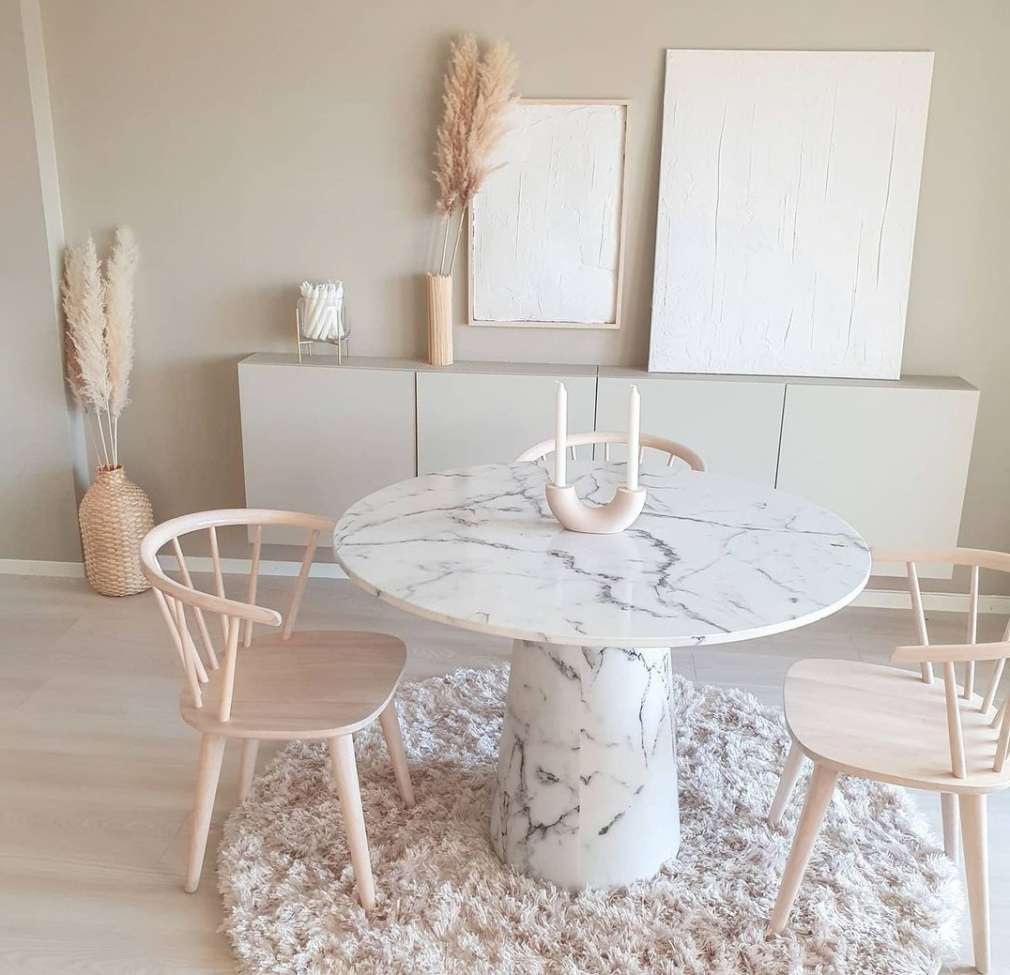 Kerek szőnyeg 'Janjira' 200cm - Offwhite