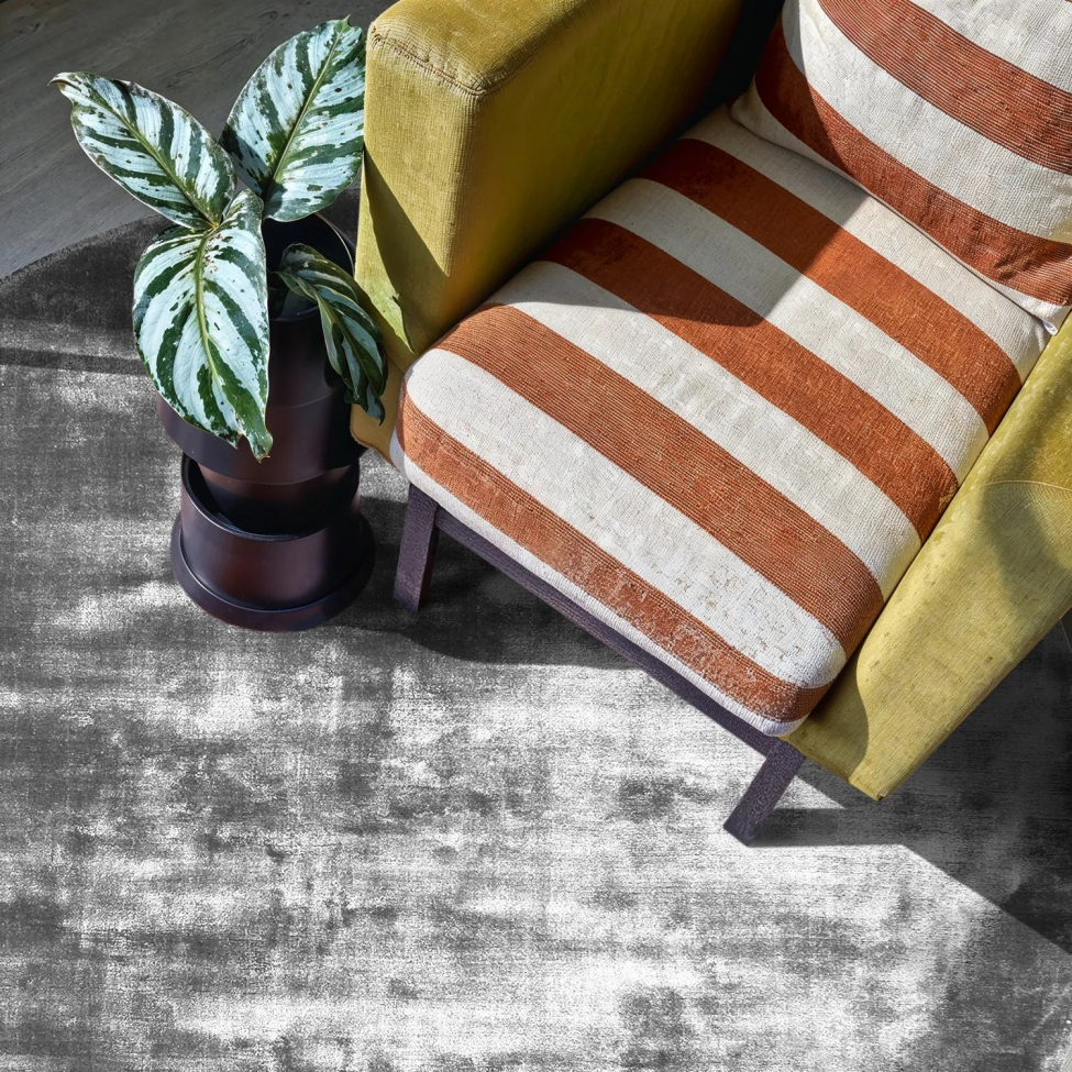 Kerek szőnyeg 'Jodhpur' 160cm - Szürke