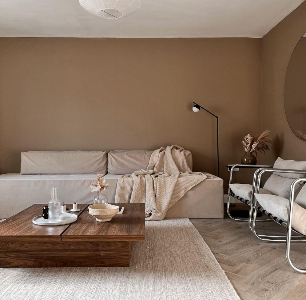 Gyapjúszőnyeg 'Dhurry' 300x300cm - Természetes