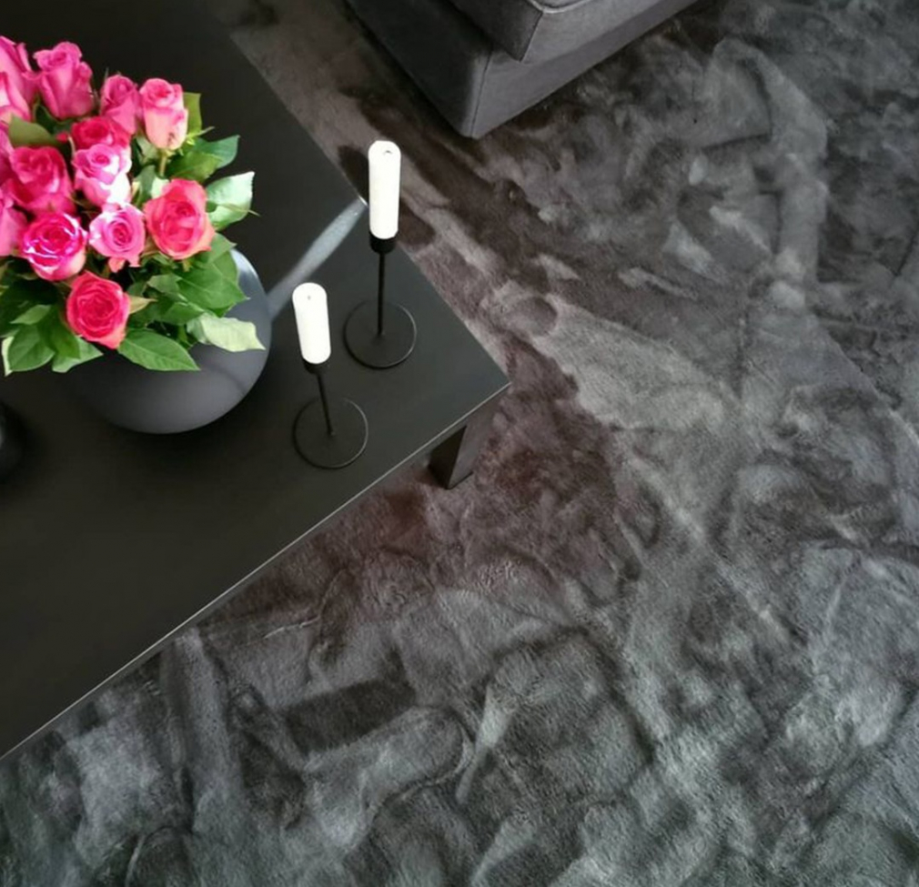 Kerek szőnyeg 'Aranga Super Soft' 120cm - Antracit