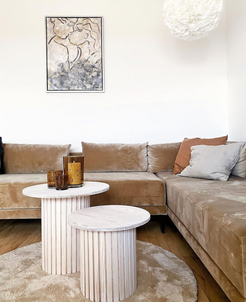 Kerek szőnyeg 'Arnaga Super Soft' 200cm - Bézs