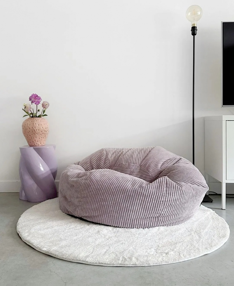 Kerek szőnyeg 'Aranga Super Soft' 80cm - Fehér