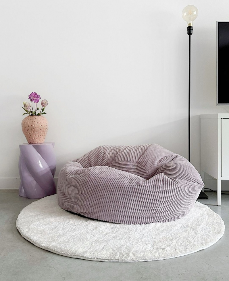 Kerek szőnyeg 'Aranga Super Soft' 120cm - Fehér