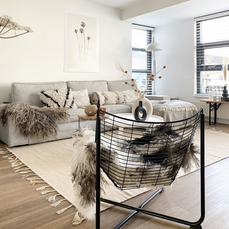 Gyapjú szőnyeg 'Malana' 300x400cm - Bézs